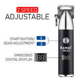 Kemei KM-253 Professional Hair Cutting Machine Men's Haircut Machine Cordless Hair Trimmer Machine USB Charging Hair Clipper