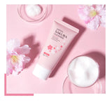 LAIKOU Sakura Facial Cleanser Foam Face Wash Remove Blackhead Moisturizing Shrink Pores Deep Cleaning Oil Control Skin Care 50g