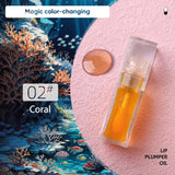 Plumping Clear Lip Oil Tint Glow Lipgloss Custom Logo Cruelty Free Fruit Color Changing Lip Plumper Wholesale Bulk 10pcs/lot