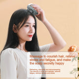 Electric Scalp Massager Hair Growth Portable Rechargeable Head Massage Stress Relax Waterproof Handheld Hair Scratcher Silicone