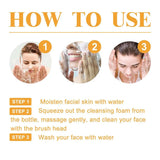 Tuemeric Facial Cleanser for a Radiant Glow Daily Skin Brightening Foaming Face Wash to Even Out Skin Tone, 100ml L0M0