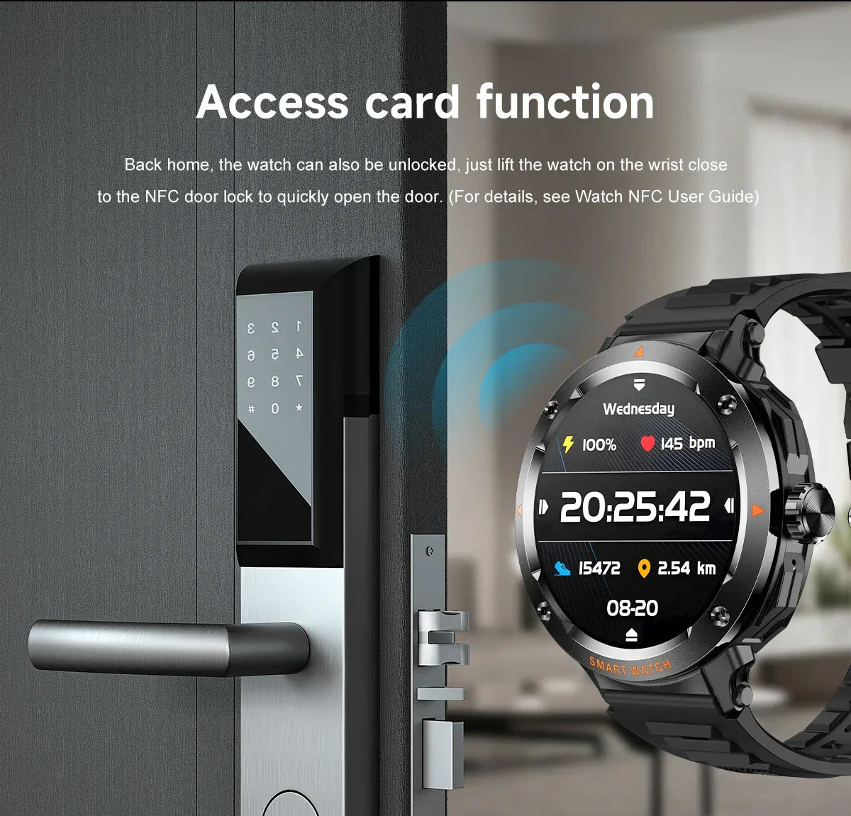 2025 NewSmart Watch With BT earphone 2-In-1 NFC Bluetooth Call Men Watch GPS Track Heart Rate Monitor Play Music SmartWatch GIFT - Wear444