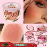 Pudaier Multi-purpose Brightening Glossy Blush Cream, suitable for daily makeup-holiday gift, easy to carry