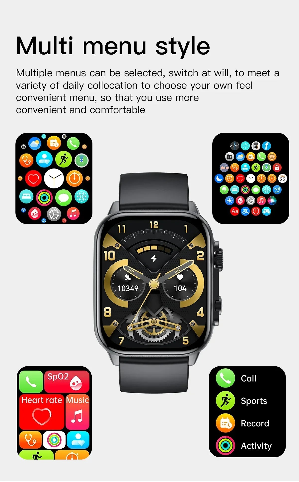 AMOLED Screen Ultra Smart Watch Always Show Time Bluetooth Call Series 8 High Refresh Rtae NFC Smartwatch Men Sport Watch Women - Wear444