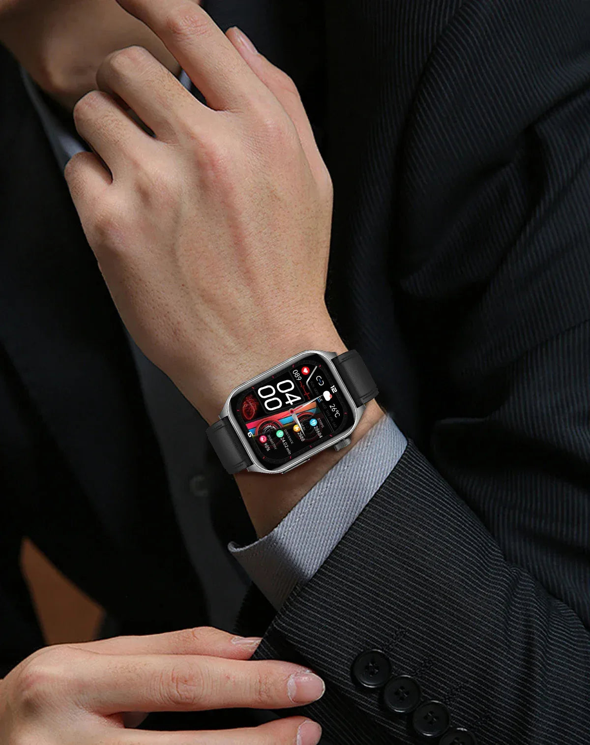 2025Hot AI-GPT Diagosis ECG Health SmartWatch Blood Pressure Lipid Uric Acid 650nm Dual-Probelaser Heart Analysis Smart bracelet - Wear444