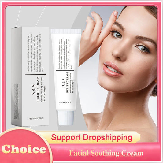 Facial Soothing Cream Long-Lasting Moisturizing Soothes Redness Improve Sensitive Skin Strengthening Barrier Rejuvenating Cream