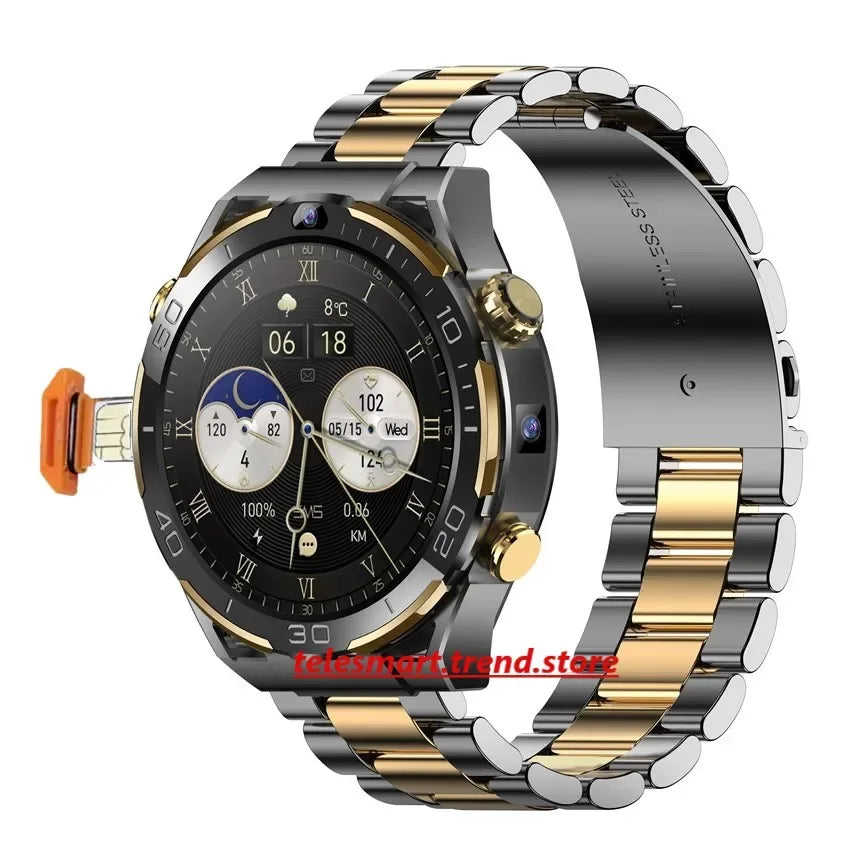 Global Android 10 Smartwatch MTK MT6762 Octa-core CPU 4G Lte Smart Watch 6GB Ram 128GB Rom API 29 Dual Camera Wifi Gps Sim Card - Wear444