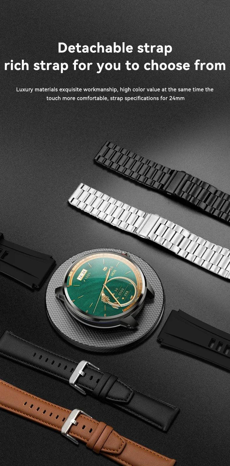 5G/4G Smart Watch Men Fashion 1.95 inch 720*720 AMOLED 8GB+128GB RAM 2100mah Battery GPS WIFI Google APPS Smartwatch Android 9.0 - Wear444