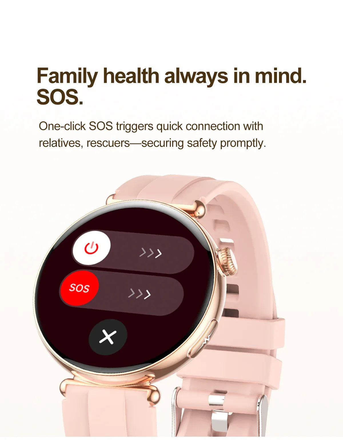 2026 New Women AI Smart Diagnosis Smart Watch HRV+ECG Uric Acid Blood Oxygen Health Monitor IP68 Waterproof Sports Smartwatches - Wear444