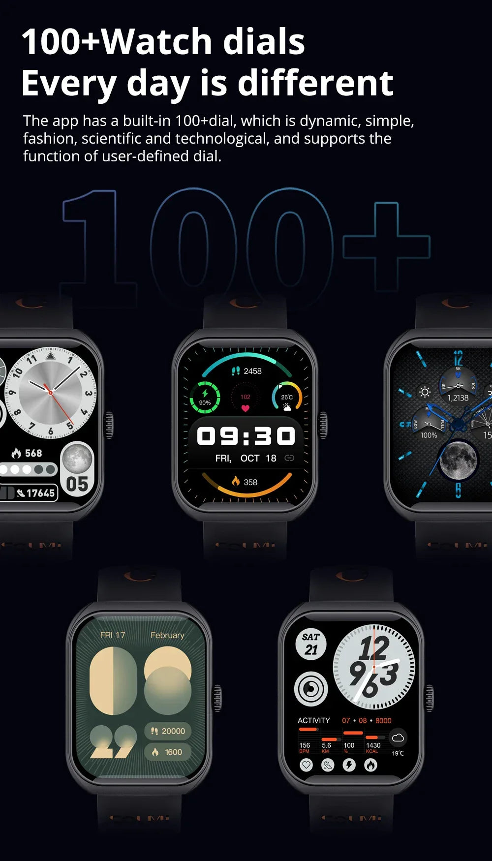 COLMI P86 1.93" AMOLED Smartwatch Men Health Manager Bluetooth Call IP68 Waterproof Smart Watch Women For Xiaomi iOS Phone - Wear444