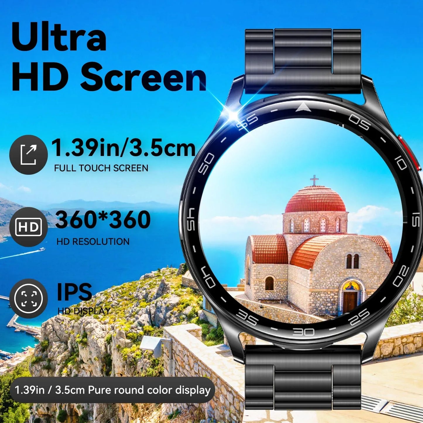 EIGIIIS Smart Watch with Earbuds1.39"HD Fitness Watch with Heart Rate Blood Oxygen Sleep Tracker 2 in1 Bluetooth for iOS Android - Wear444