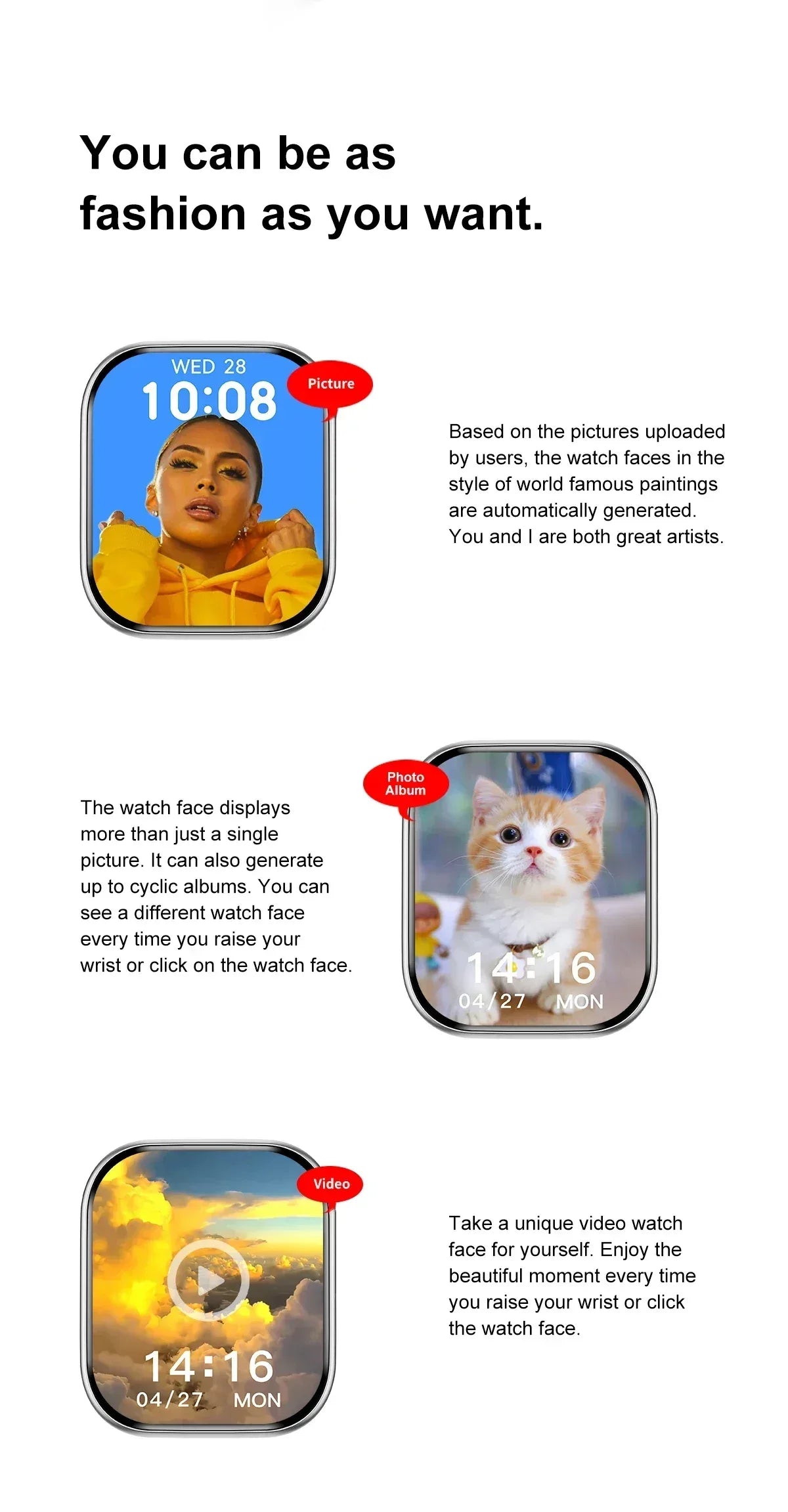 2025 New Original for Apple DT Watch 10 Smart Watch Men AMOLED 4GB Memory Music 3D Surround BT Call Waterproof smart watch Woman - Wear444