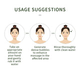 PTWOP Whitening Facial Cleanser Foam Moisturizing Deep Remove Cleansing Acne Milk Oil Control Exfoliating Shrink Pores Face Wash