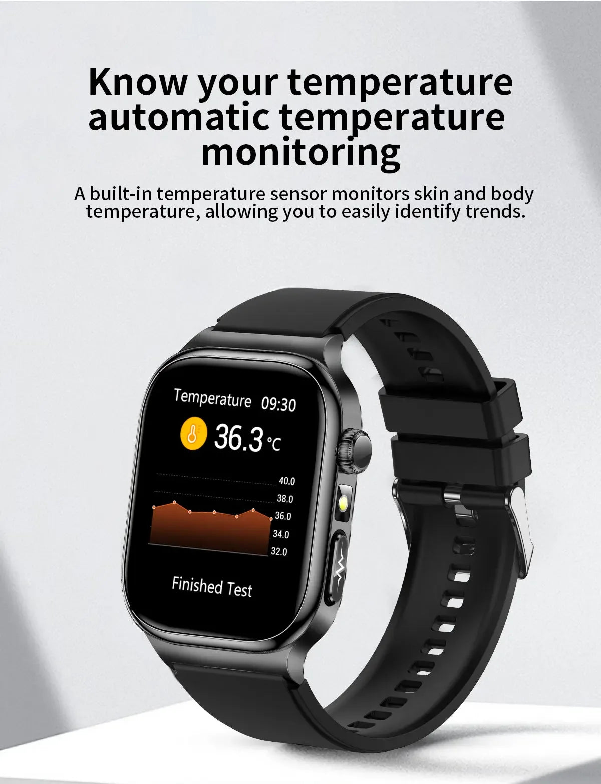 Accurate Measurement Health Smart Watch ECG+PPG Uric Acid Blood Pressure Blood Lipids BT Call Bluetooth Sport tracker Smartwatch - Wear444