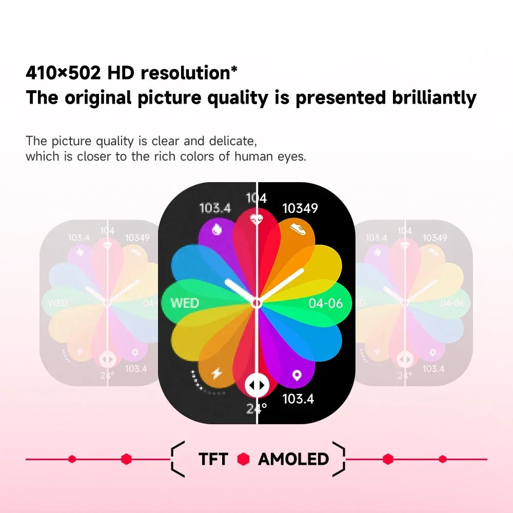 OUKITEL Smart Watch BT20 Sport SmartWatch BT5.2 350mAh 1.96" AMOLED Display - Wear444