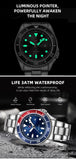 2025 new men's quartz watch fashion classic business men's watch quartz watch men's luminous calendar steel belt watch student