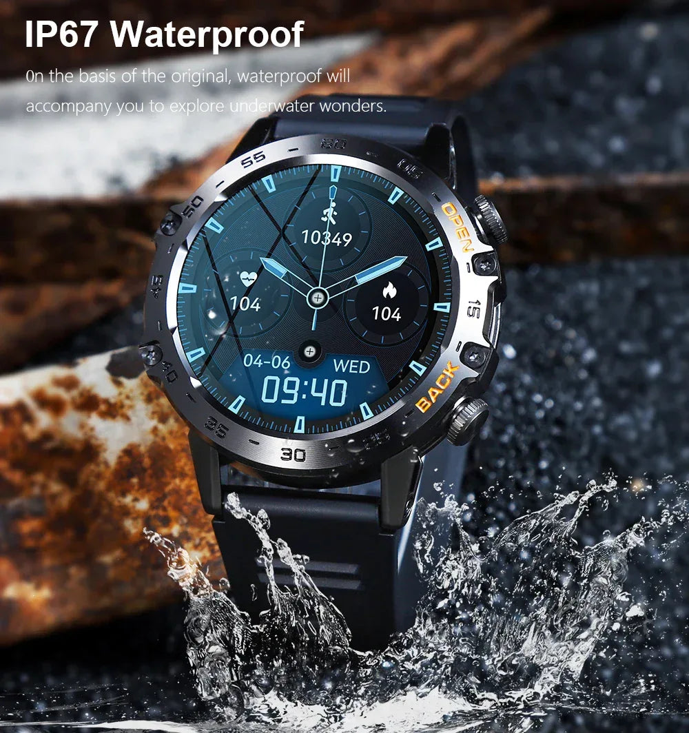 MEVADEN Steel 1.39 Bluetooth Call Smart Watch Men Sports Fitness Tracker Watches IP67 Waterproof Smartwatch for Android IOS MD52 - Wear444