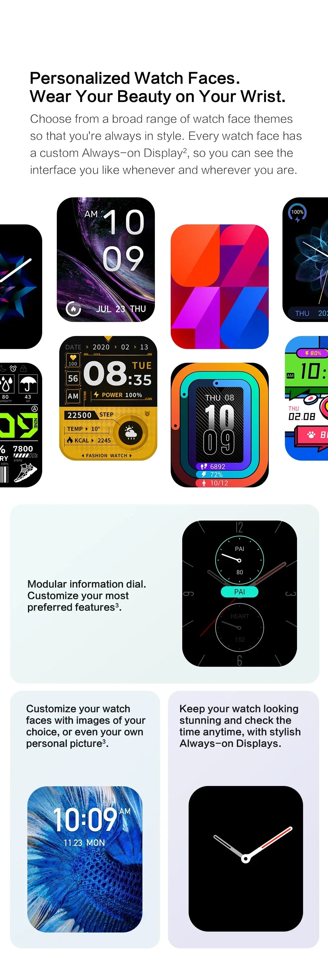 Amazfit GTS 2 Smartwatch 5ATM Waterproof All-round Health and Fitness Tracking Smart Watch ALEXA Built-In 95-90New Smart Watches - Wear444