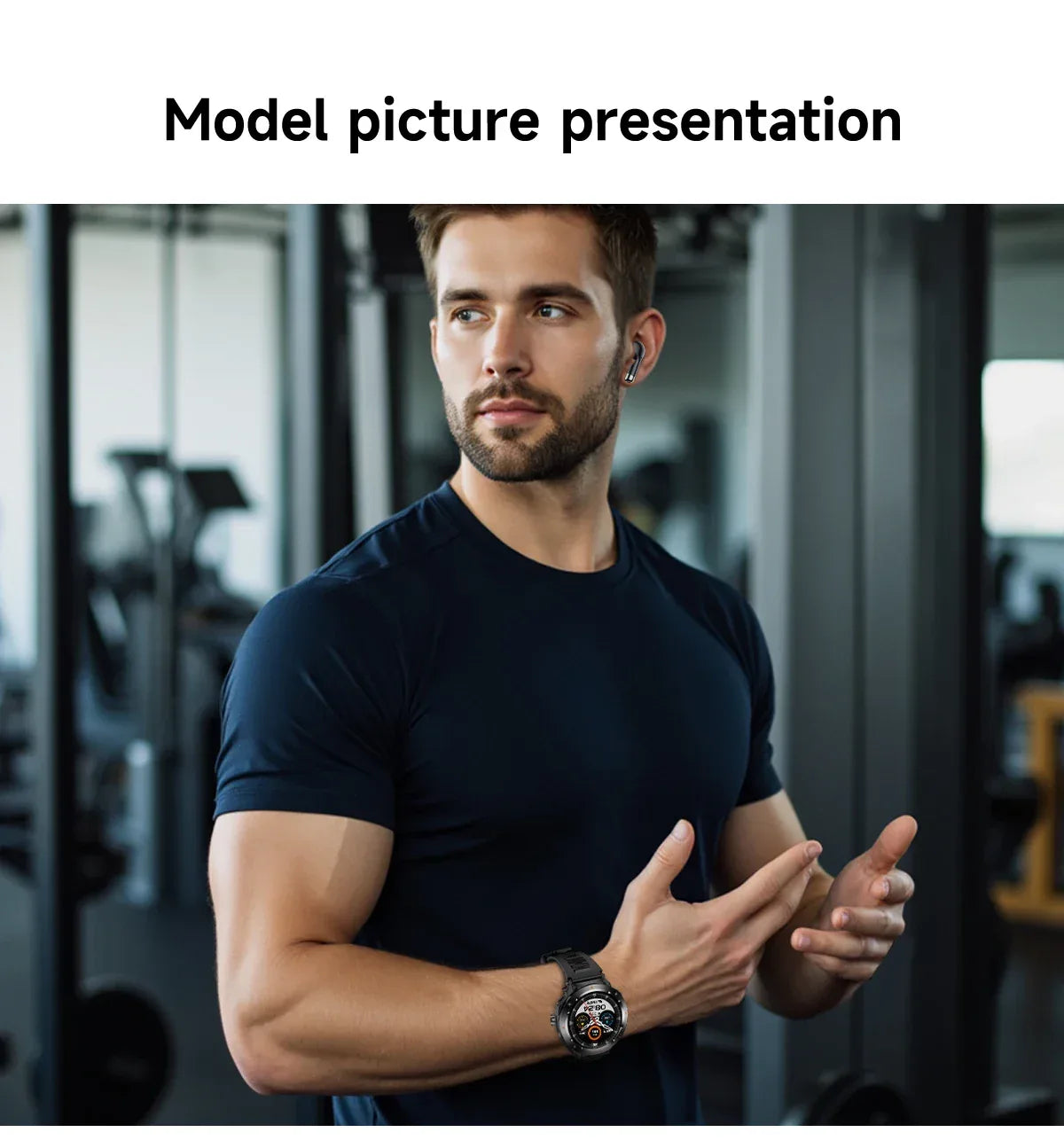 2025 NewSmart Watch With BT earphone 2-In-1 NFC Bluetooth Call Men Watch GPS Track Heart Rate Monitor Play Music SmartWatch GIFT - Wear444