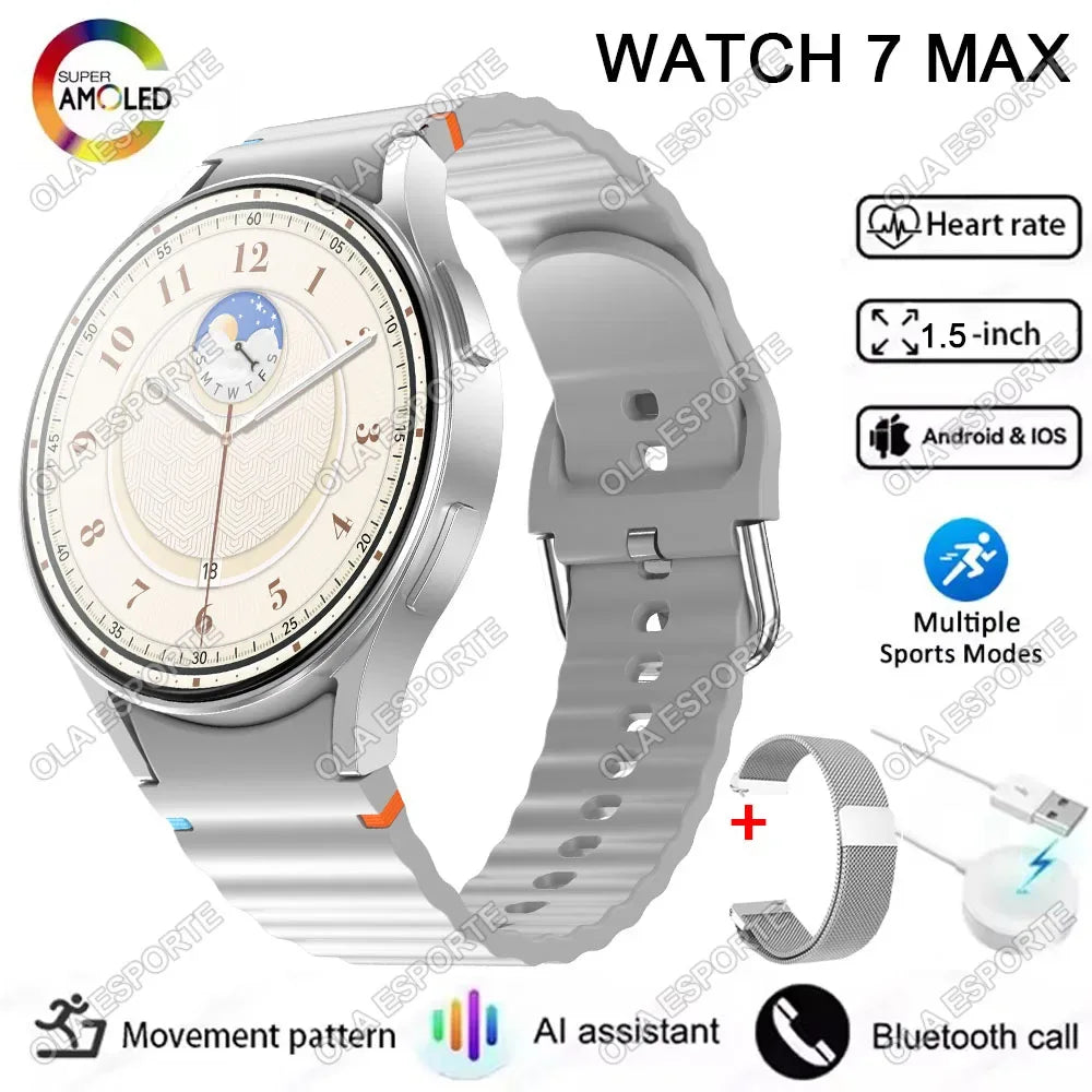 Smart Watch 6 Pro Original Premium GPS Smartwatches For Women Men Amoled Display Bluetooth Call 5ATM Waterproof Sport Wristwatch - Wear444