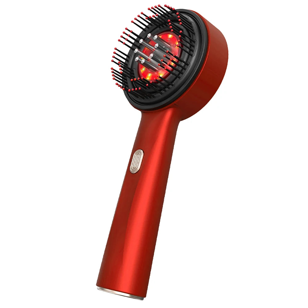 Electric Hair Regrowth Brush with Infrared Light Machine Acupoint Scalp Massage Anti-Hair Loss Exercise Hair Scrubber Combs