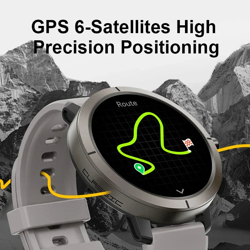 2026 GPS Smartwatch AMOLED 1.32" Military Watch Call 5ATM Waterproof 170 Sport Modes Smart Watch with Compass Barometer Altitude - Wear444
