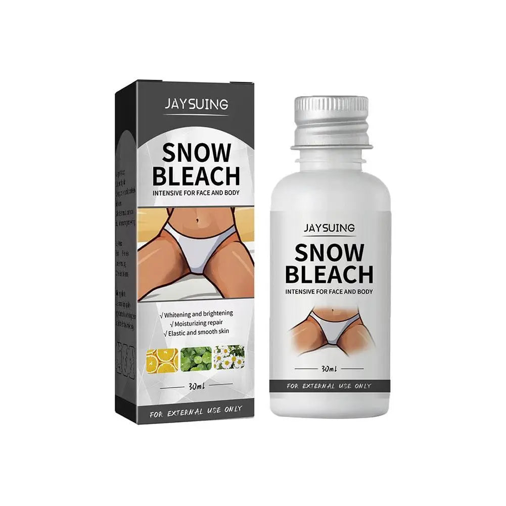 30ml Glowhite Snow Bleach Cream  Hyperpigmentation Lightens Dark Spots Penetrates Skin Layers Brightens Moisturizes Armpit Neck