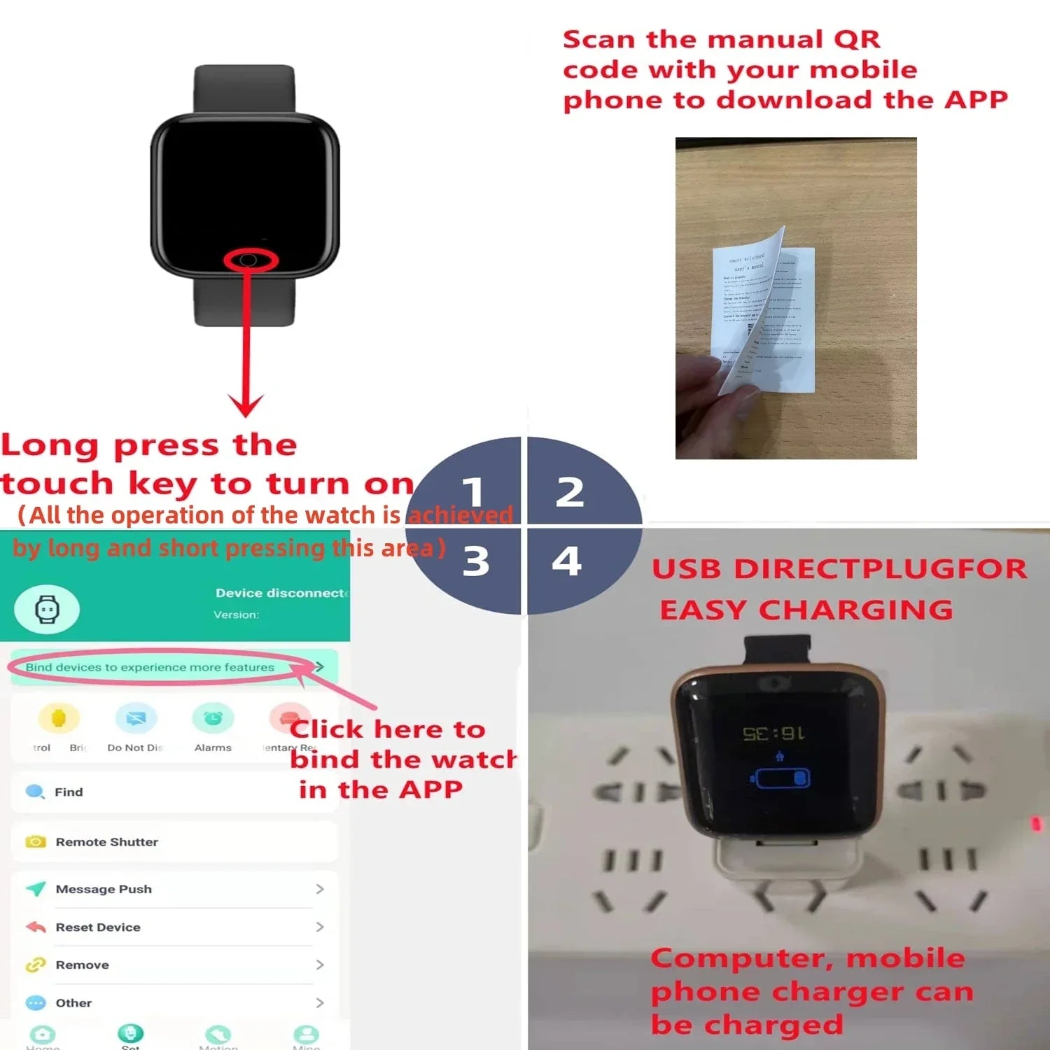 Multifunctional Smart Watch Men Women Bluetooth Connected Phone Music Player Fitness Sport Bracelet Sleep Monitor D13 Smartwatch - Wear444