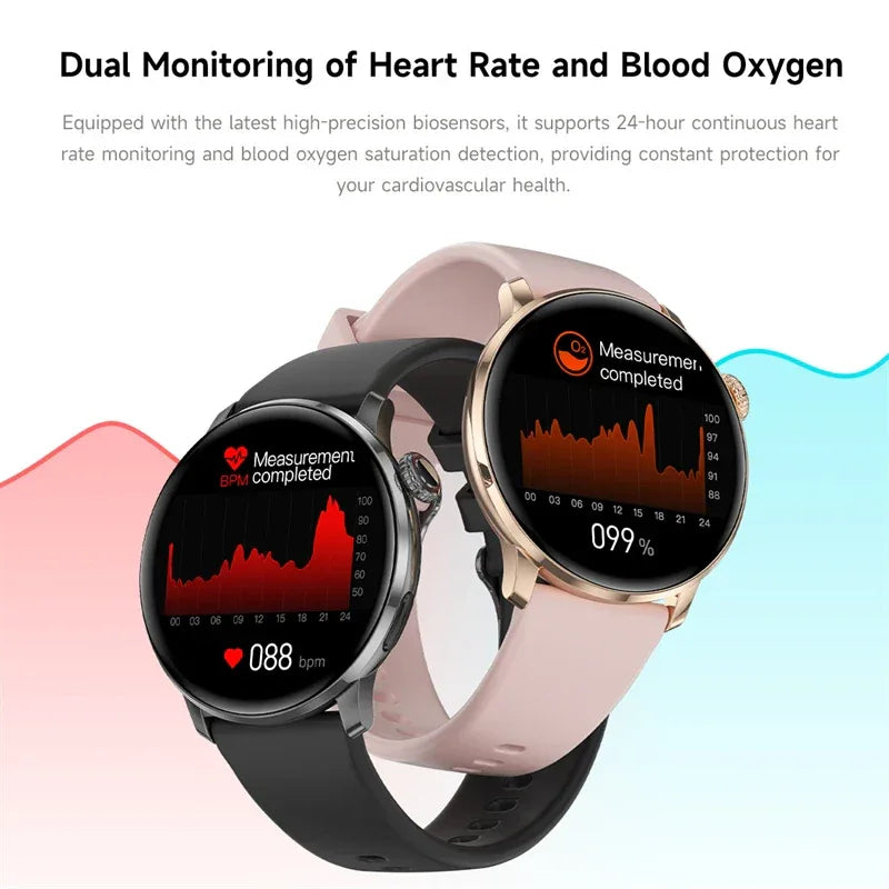 2026New Fashion Smart Watch Lady Man Watch AMOLED Screen GPS Sport Heart Rate Bluetooth Call Waterproof Outdoor Smartwatch Women - Wear444