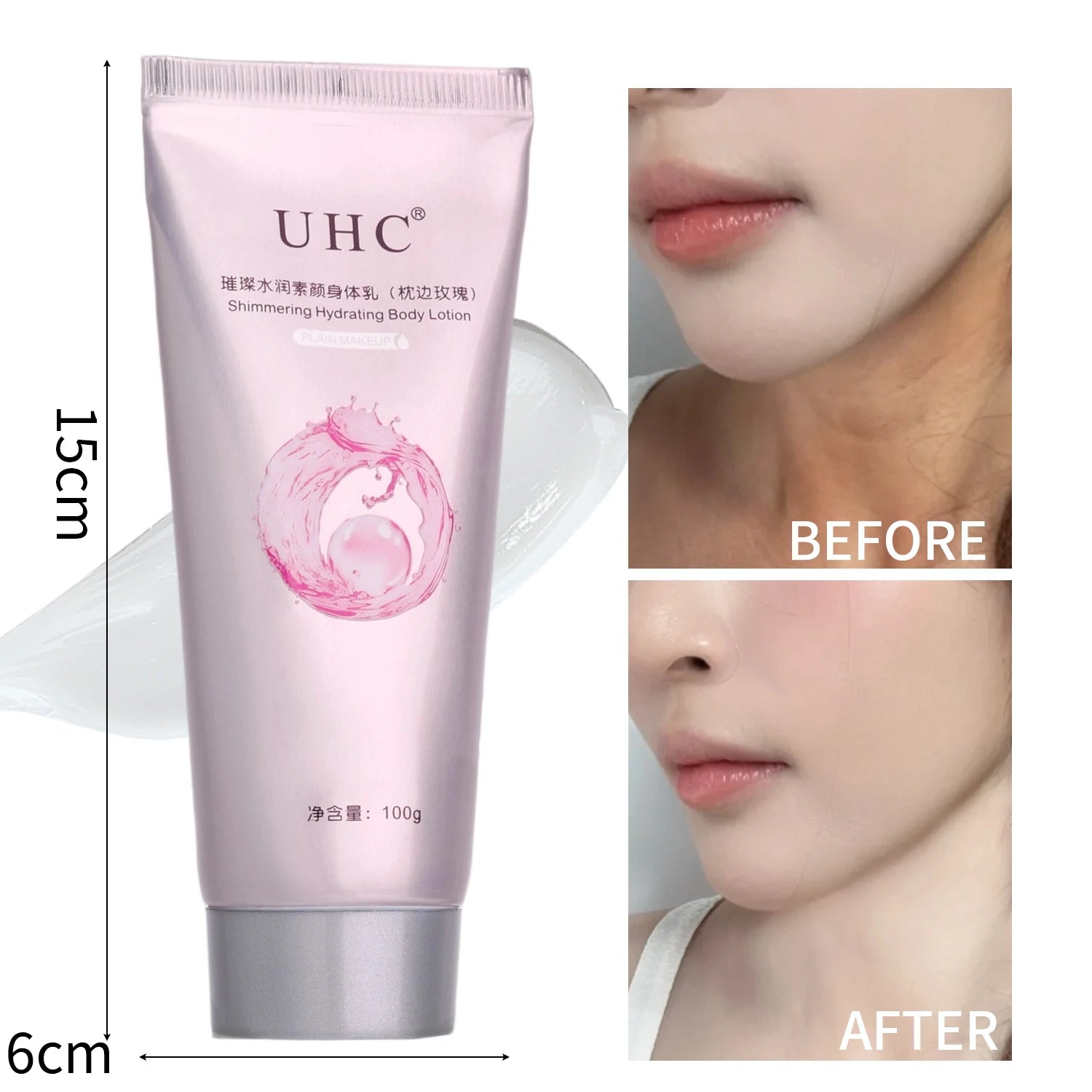 100g Brighting Skin Tone Moisturizing Body Lotion  Long-Lasting Hydration Refreshing Whitening Body Lotion Easy To Apply Makeup