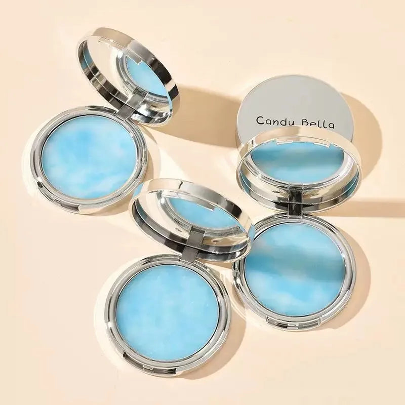 Candy Bella Violet&Blue Cream To Powder Skin-friendly Skin Natural Face Long Lasting Oil-controlling Contouring Powder Cosmetics