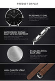Top Brand Luxury Quartz Watches for Men Fashion Simple Leather Belt Mens Watch Casual Business Male Clock Gift Relogio Masculino