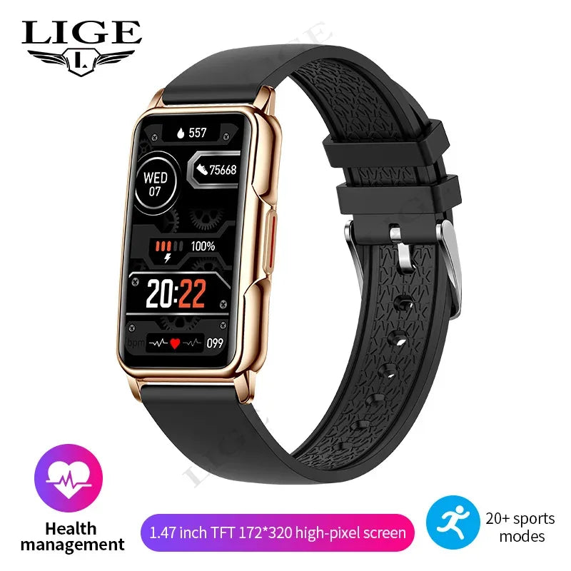 For Android IOS Smart Bracelet Women Smartwatch Men Heart Rate Blood Oxygen Waterproof Sport Smart Band Watch For Ladies +Gift - Wear444
