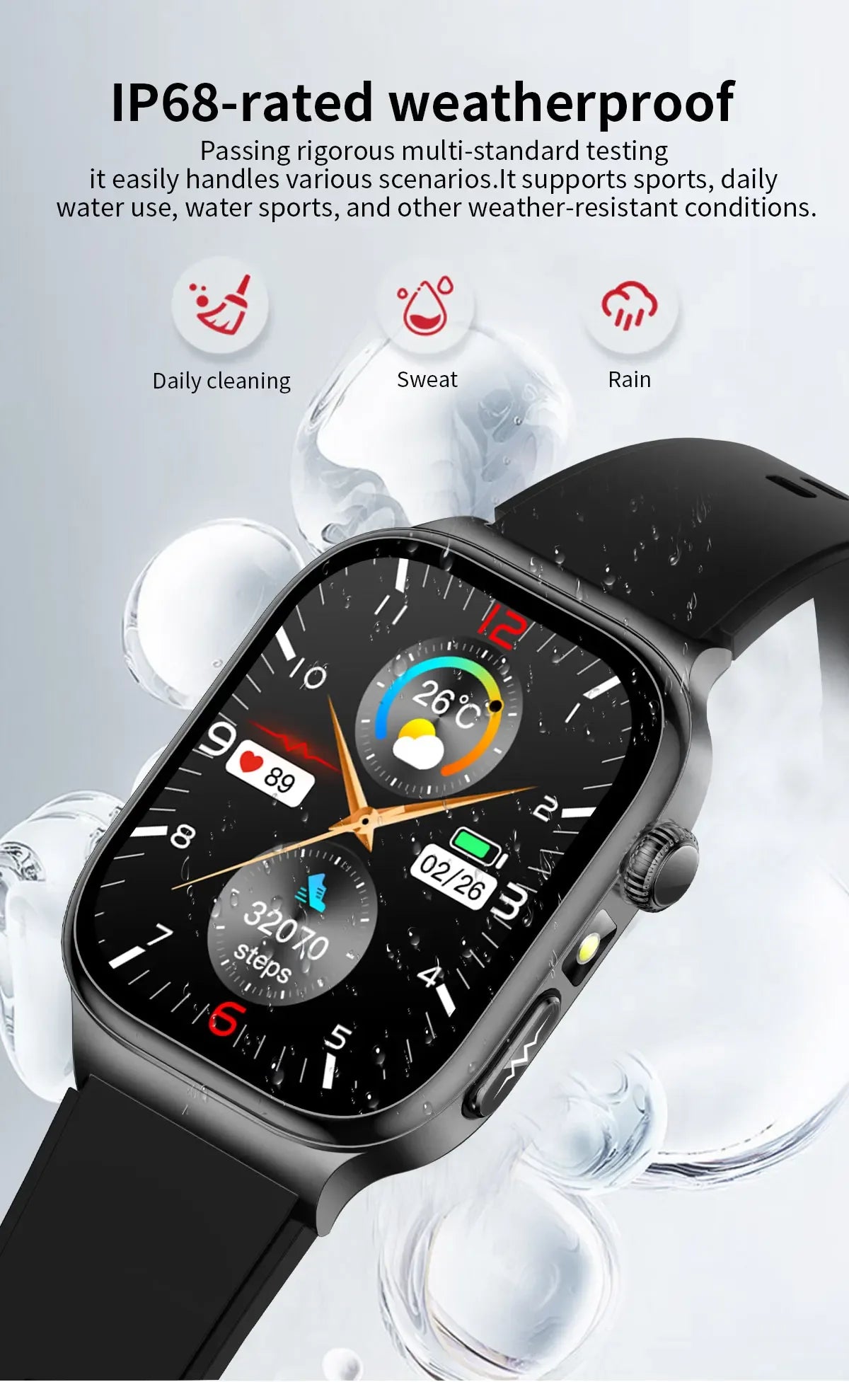 Accurate Measurement Health Smart Watch ECG+PPG Uric Acid Blood Pressure Blood Lipids BT Call Bluetooth Sport tracker Smartwatch - Wear444