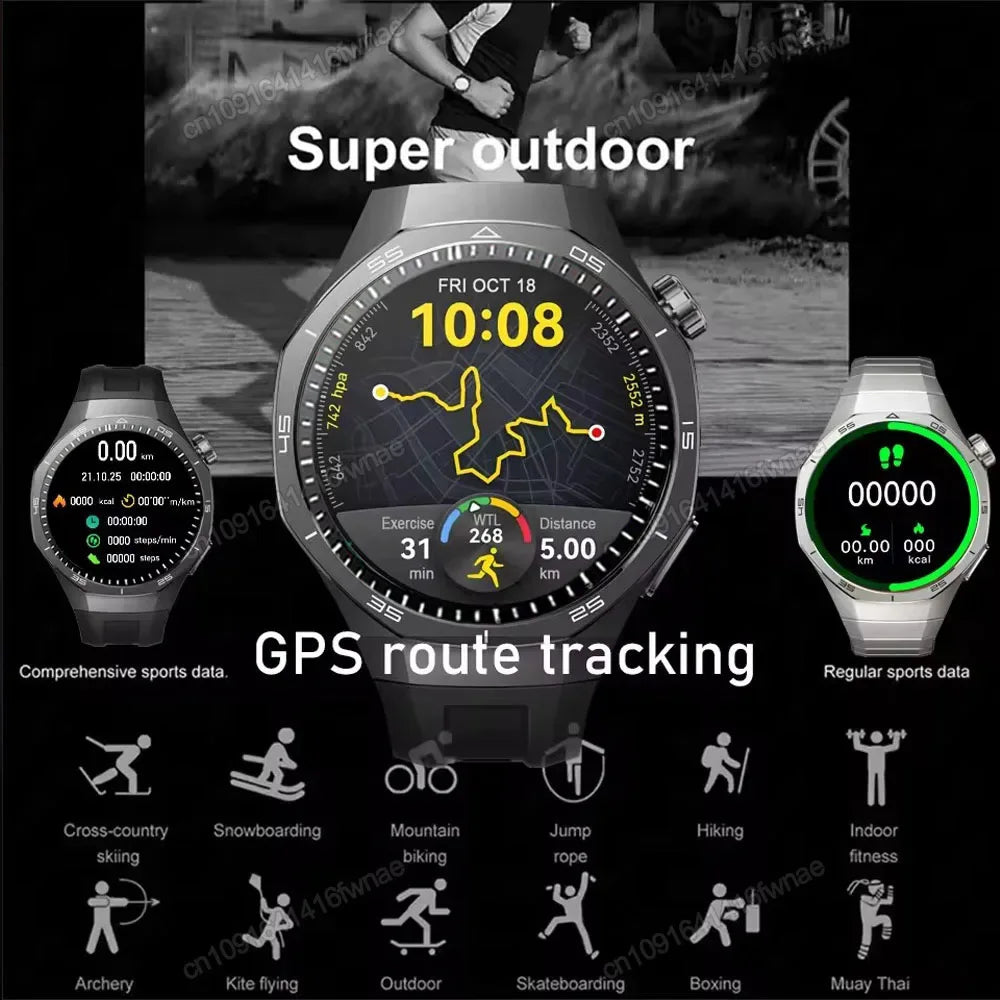 2026 Watch 5 Pro GPS Track Smart Watch Men 360*360 AMOLED Screen BT Call Fitness IP68 Waterproof Health Monitor Man Smartwatches - Wear444