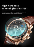 LIGE Men Watches Fashion Quartz Watch Tourbillon Clock Genuine Leather Waterproof Watch Men Military Wristwatch Man Reloj Hombre