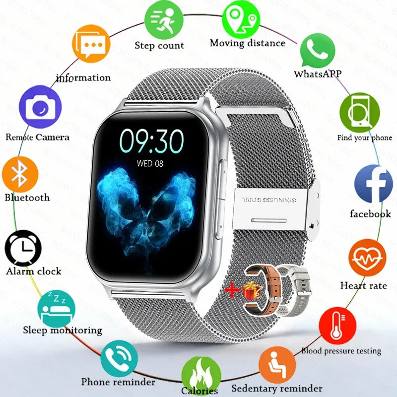 700mAh Lady fashion Smart Watch Men Women Heart Rate Blood Pressure Fitness Tracker Bluetooth Call Smartwatch Man For Android - Wear444