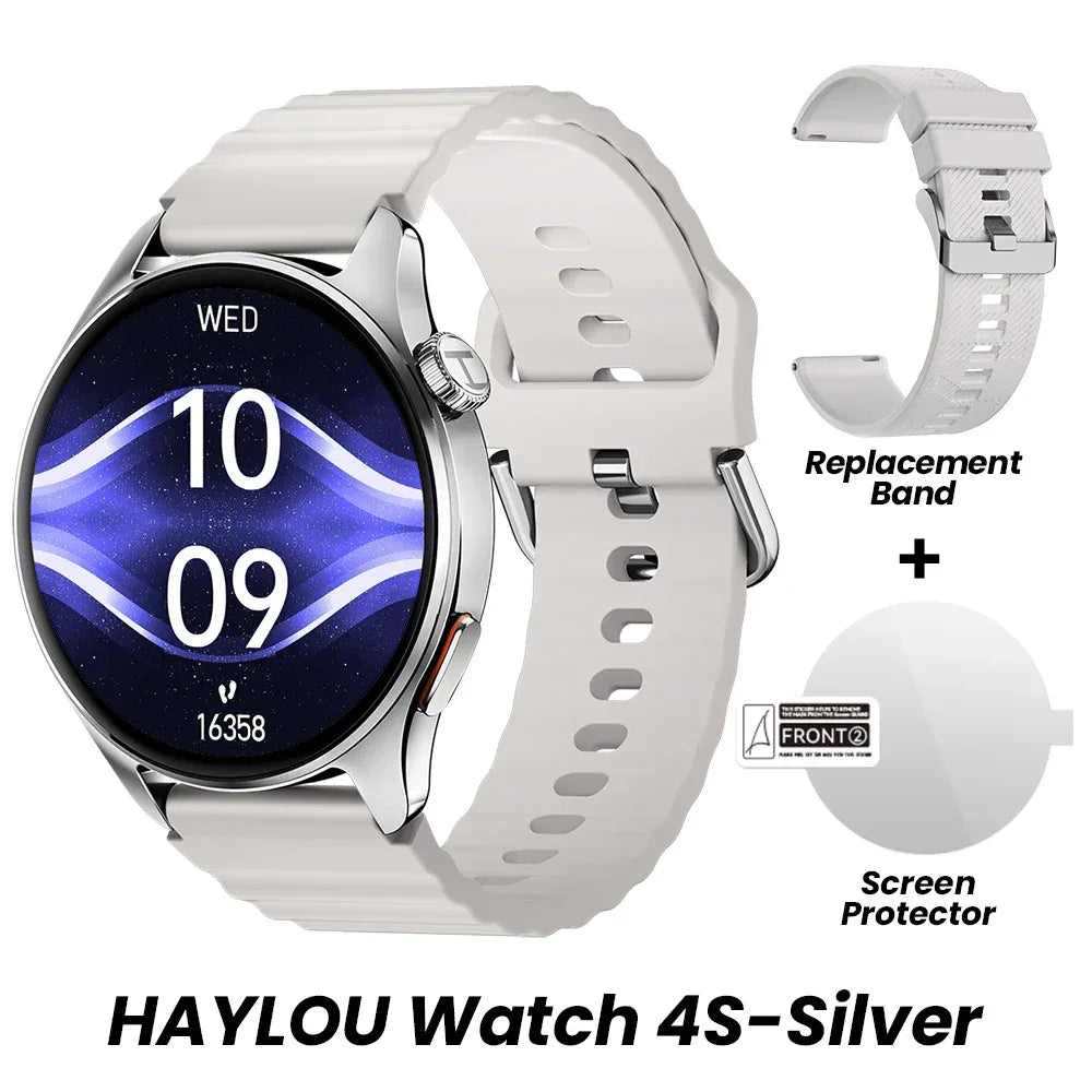 HAYLOU Watch 4S GPS Smartwatch 1.43” HD AMOLED Display 5 Satellite GPS Positioning 120+ Workout Modes Sport Fitness Smart Watch - Wear444