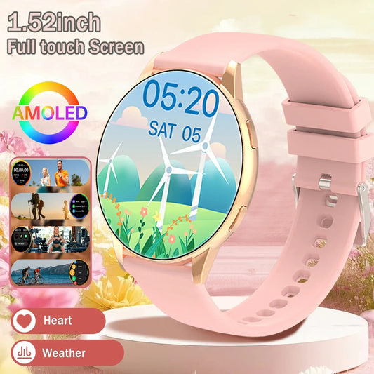 2026 Hot New Women Smartwatch Voice Assistant 1.52"AMOLED Outdoor Waterproof Sports Fashion Watch Men Women Gift For Android Ios - Wear444