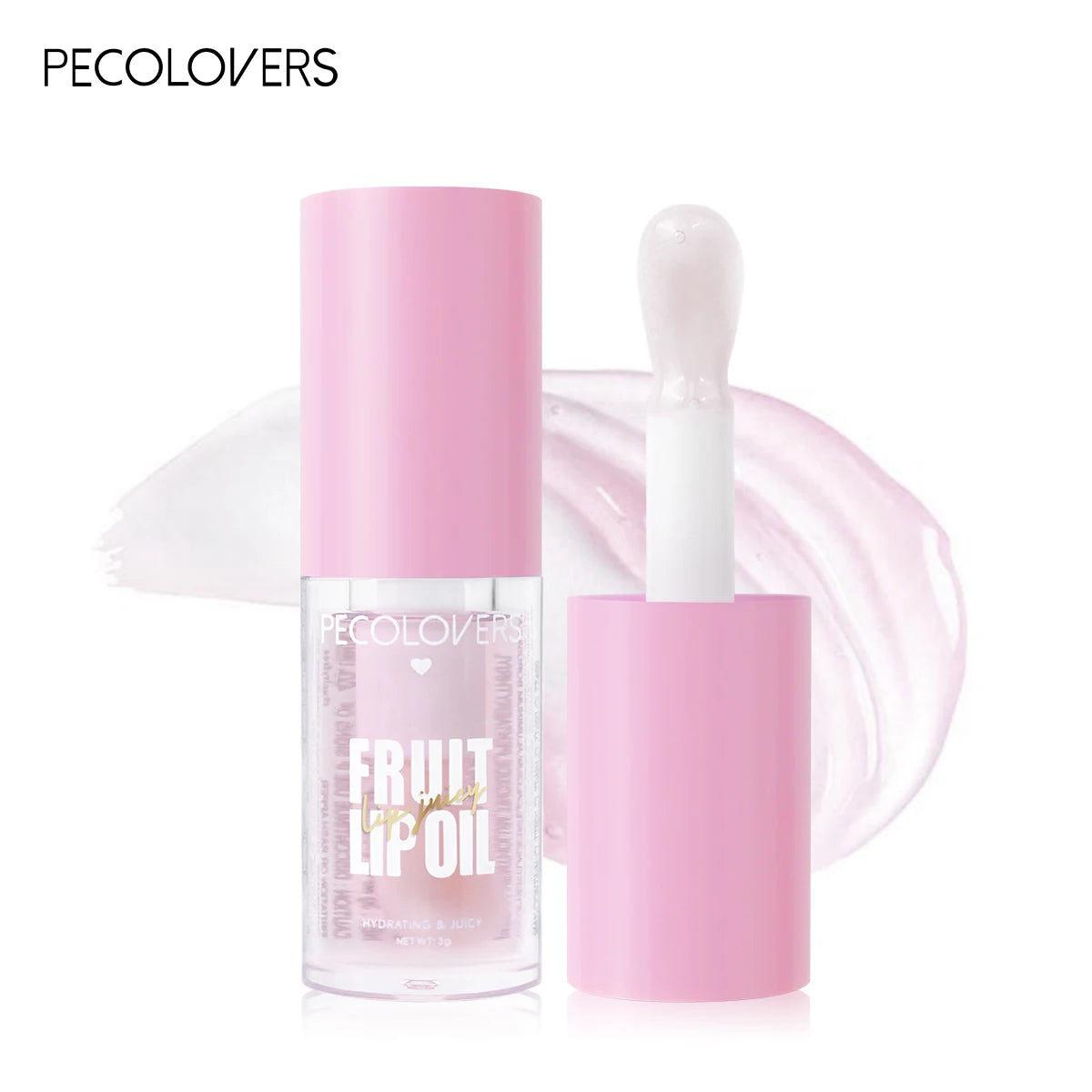 Glitter Plumping Lip Gloss Jelly Strawberry Moisturizer Fruit Lip Oil Transparent Fullness Lip Tint Gel Soft Tube Makeup LipCare