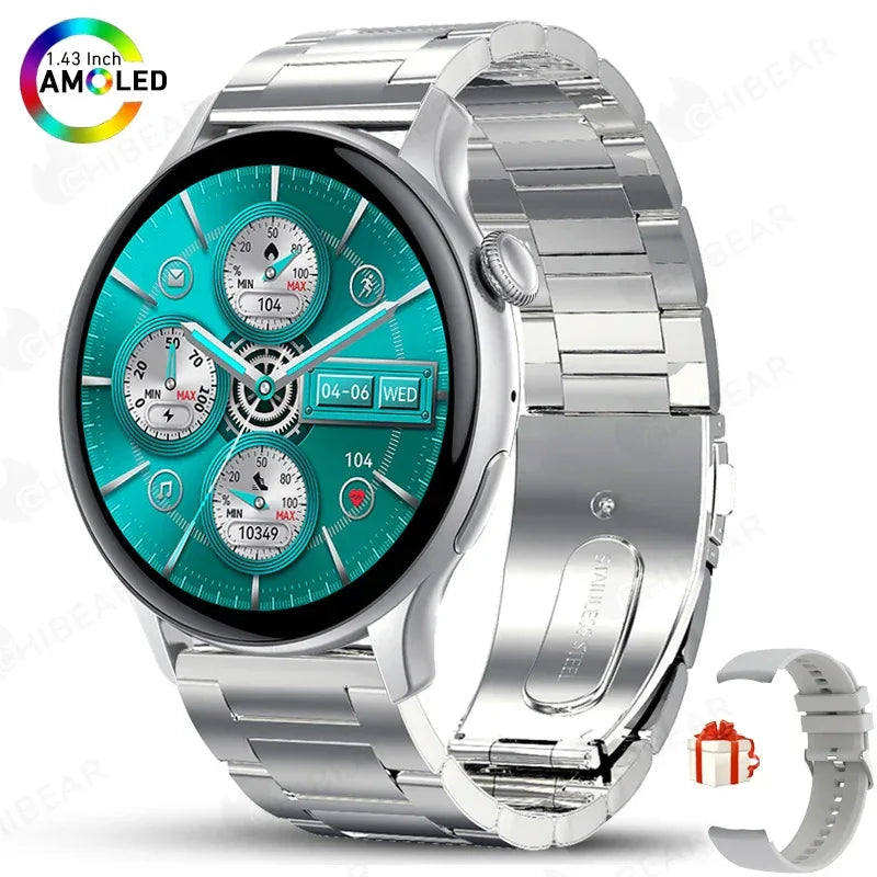 2025 New Real AMOLED HD Smartwatch Ladies Health Monitoring AI Voice Bluetooth Call Smart Watch Women Android IOS - Wear444