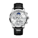 LIGE Men Watches Fashion Quartz Watch Tourbillon Clock Genuine Leather Waterproof Watch Men Military Wristwatch Man Reloj Hombre
