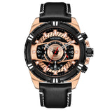 MEGIR Luxury Men's Watch Leather Belt Quartz Business Watches Luminous Fashion Sports Man Wristwatch Clock Relogios Masculino