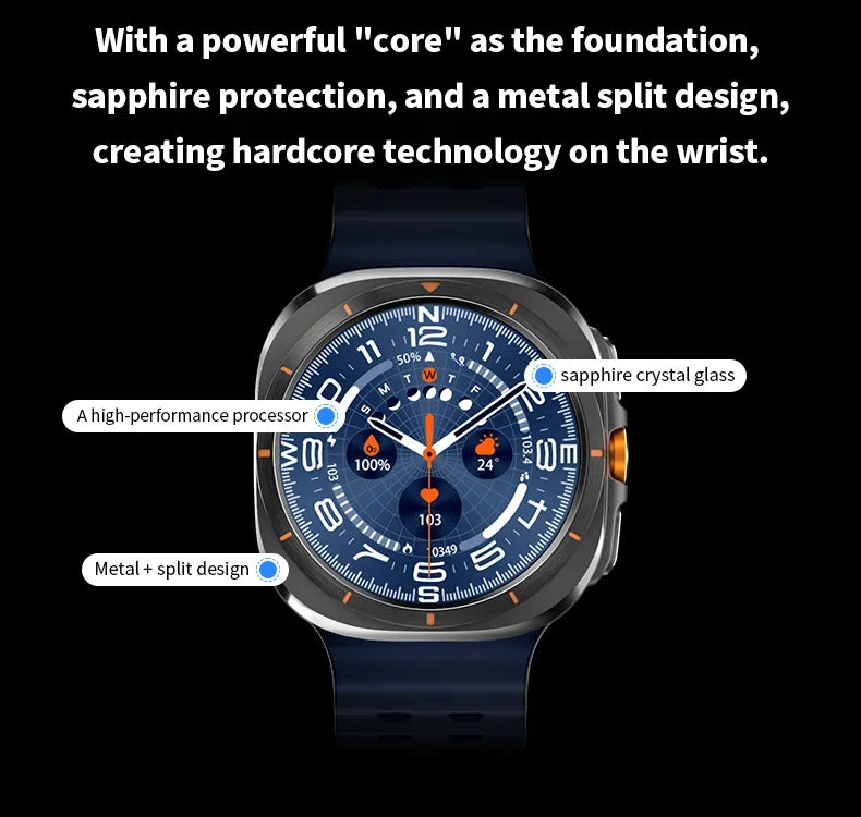 2025 New Watch8 Ultra Smart Watch Classic NFC Health Monitoring Bluetooth Call 3ATM Waterproof HD Smartwatch For IOS Android - Wear444