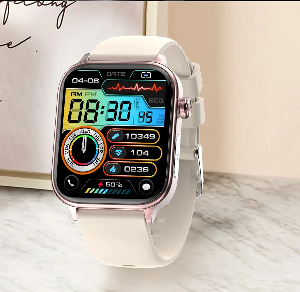 2025 New ECG+PPG Monitoring Smart Watch Women Blood pressure Blood Lipid Uric Acid Women Menstrual Health Tracker Smartwatches - Wear444