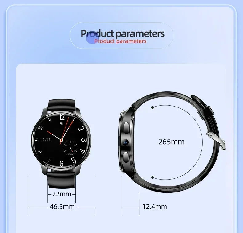 5G Android Smartwatch P68 With Rotary Camera GPS WIFI SIM Card 1.508 inch Amoled Screen 256GB Storage Waterproof Smart Watch Men - Wear444