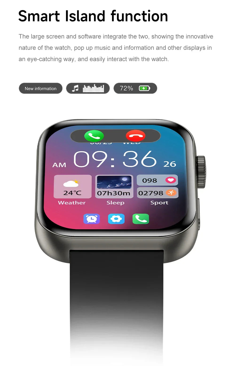 2026 Fit 3 Series 11 Smart Watch 1.83" AMOLED Screen Health Monitoring GPS Track HD Talk Sports Women Waterproof Watches For IOS - Wear444