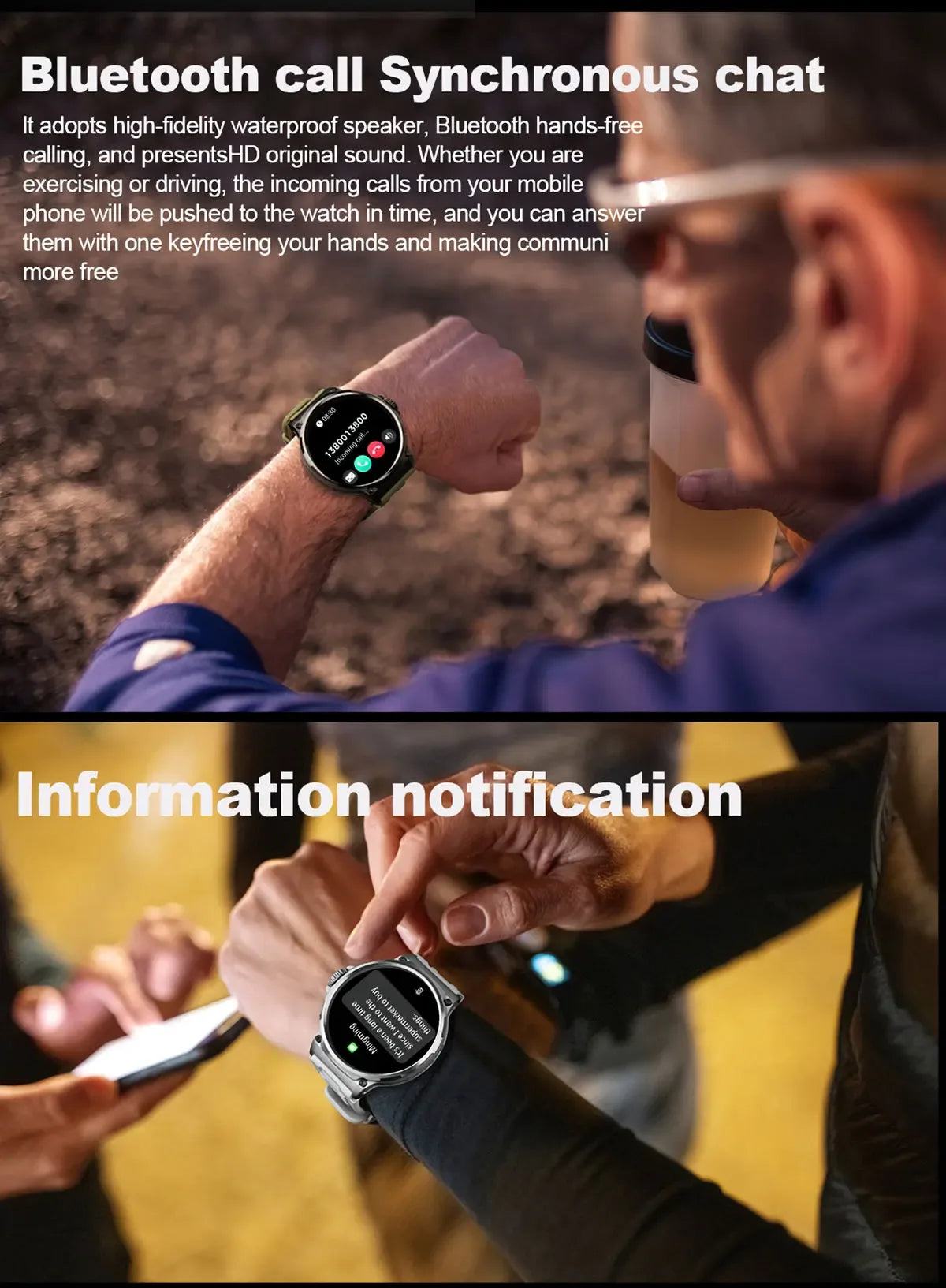 2025 New1.85Inch HD Bluetooth Call Smart Watch Men Sports Fitness Tracker Heart Monitor 710mAh Smartwatch For Android ios - Wear444