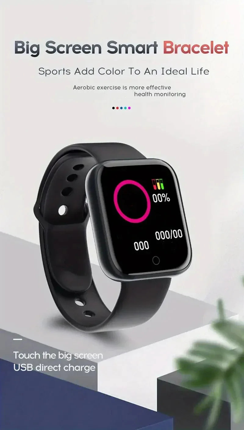 Multifunctional Smart Watch Men Women Bluetooth Connected Phone Music Player Fitness Sport Bracelet Sleep Monitor D13 Smartwatch - Wear444