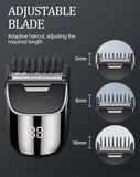 Electric Hair Clipper Professional Electric Cordless Hair Beard Trimmer 0.1mm Bald Head Self Hair Cutting Machine for Men